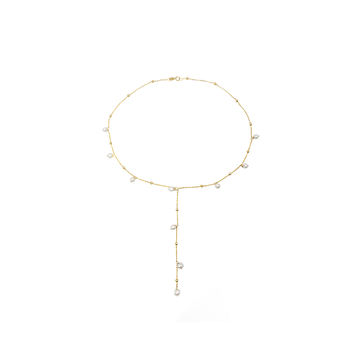 Pearl Necklace With Real Diamonds
